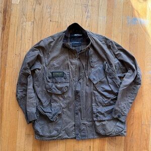 Barbour International waxed jacked - vintage brown rare - size 46 (XL)